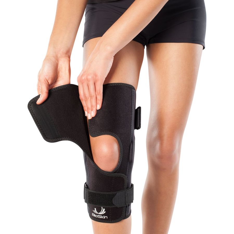 Adjustable Compression Knee Support Brace - Hinged Knee Brace for