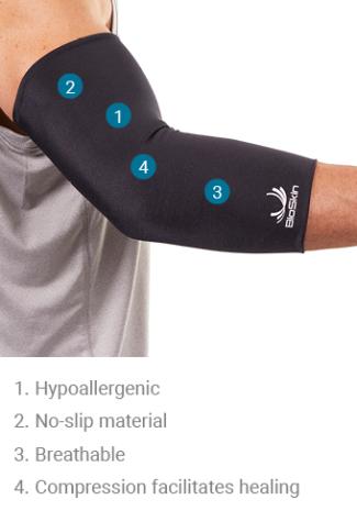 T/SKIN DYNAMIC COMPRESSION ELBOW SLEEVE L/XL - Direct Chemist Outlet