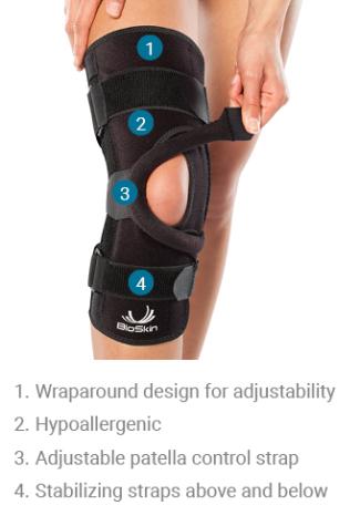 Patella Tracking Brace | Wraparound Hinged Knee Brace | BioSkin